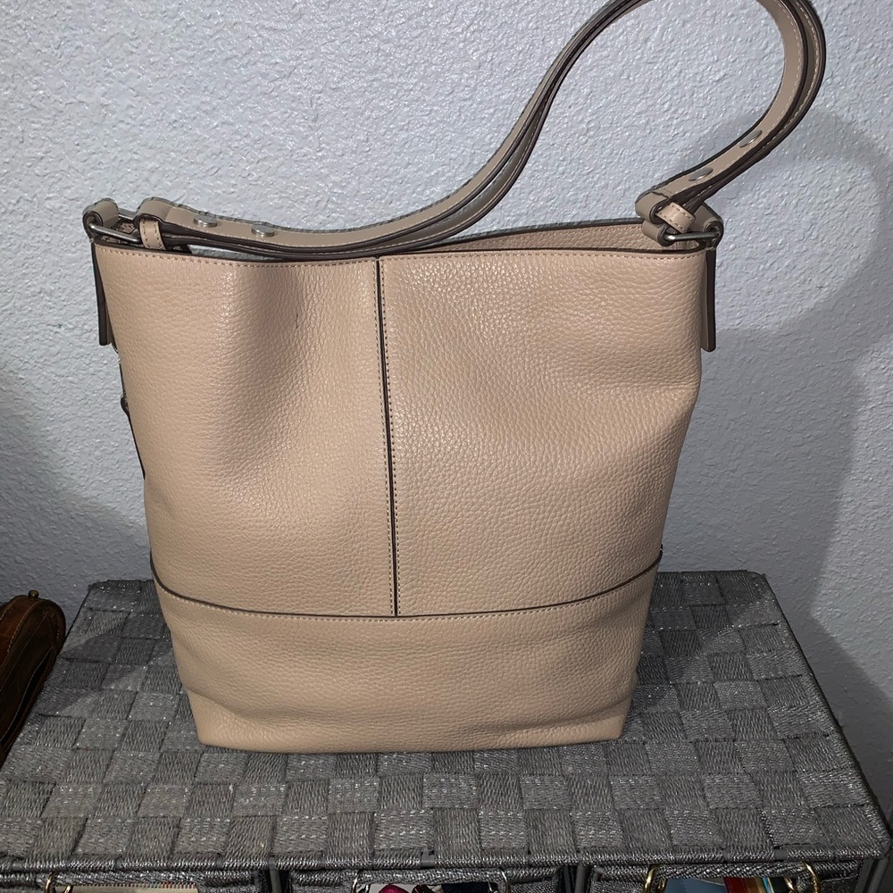 Elegant Treasure & Bond Tan Leather Hobo Bag
